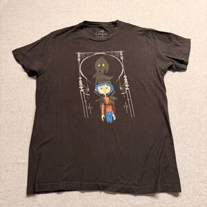 Coraline Other Mother Shadow Graphic T-Shirt Black‎ Mens Medium M Cotton Laika